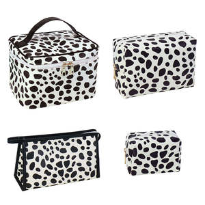 Sac de rangement de beauté imperméable en PU de haute qualité avec fermeture éclair, grande capacité, imprimé vaches, sacs cosmétiques, trousse de maquillage pour femmes - Product Image 5