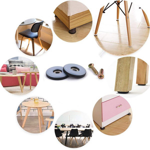 Almohadillas Antideslizantes de Fieltro Plástico para Patas de Muebles, Mesas y Sillas, con Orificios, Aislamiento Acústico, Protección del Suelo, Deslizamiento Silencioso y Duradero - Product Image 4