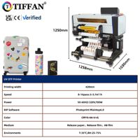 Imprimante UV DTF à feuille d'or A2 420 mm rouleau à rouleau avec EPS I3200 pour bouteilles et boîtes cadeaux tout-en-un