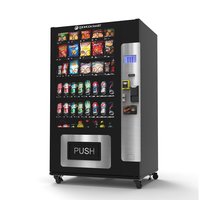 Máquina Expendedora de Bebidas Frías con Pantalla de 7 Pulgadas, Diseño Delgado, Dispensador de Bebidas y Aperitivos Refrigerado con SDK Abierto para Europa, OEM/ODM