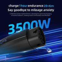 Chargeur EV portable 3,5 kW 16A Type 2 avec écran LCD, certifié CE UKCA RoHS