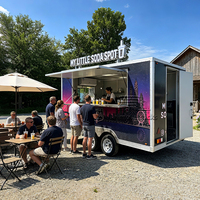 Camion de pizza mobile, remorque alimentaire, camionnette à café, chariot à hot-dogs, camion de restauration BBQ, remorque à pizza, camion de cuisine, nouveau camion de crème glacée