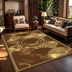 Có Thể Gập Lại Hình Học In Cashmere Thảm Hộ Gia Đình Sàn Mat Sợi Nhỏ Rửa Phòng Khách Thảm Mềm Mại Chống Trượt Khu Vực Thảm - Product Image 1