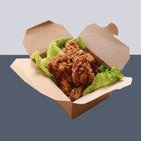 SenAng05 Emballage alimentaire en papier kraft jetable écologique et recyclable personnalisé, boîte à emporter avec laminage mat pour les sushis