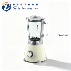 Licuadora para Batidos y Smoothies de Uso Doméstico, Jarra de Vidrio de 1.5L, 500W, EK1, Cuerpo de Acero Inoxidable, Función de Pulso, con Interruptor de Seguridad - Product Image 1