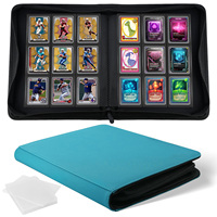 Classeur de cartes à 9 pochettes en PU transparent, format 3x4, capacité 252 cartes PTCG et sportives, vente en gros