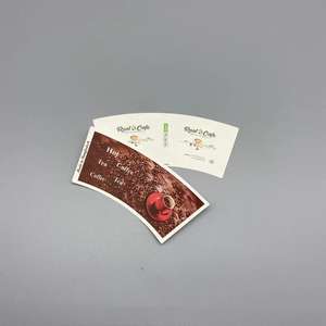 2026 Custom Double-Sided PE Coated <b>Paper</b> Cup Fan for Material for Coffee Beverage Use - Product Image 2
