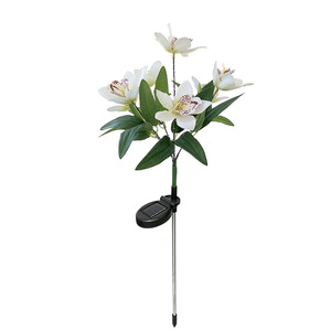 Factory Hot Sale LED Garden Decoration Outdoor Waterproof Ground <strong>Lights</strong> Lawn Simulated <strong>Flower</strong> <strong>Lights</strong> 7 Head <strong>Solar</strong> <strong>Orchid</strong> <strong>Lights</strong> - Product Image 6