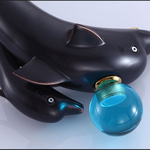 Hoàng gia Sanitiary Sản Phẩm Kim Hoàn brass animal phong cách <span class=keywords><strong>basin</strong></span> tap, <span class=keywords><strong>dolphin</strong></span> phòng tắm vòi nước - Product Image 6