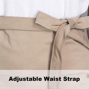 2025 Unisex Denim Half <b>Apron</b> <b>Waitress</b>/Waiter Waist <b>Apron</b> for Restaurant Cafe Hotel or Bar - Product Image 6