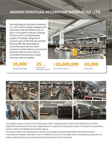 Tarima de Decking Híbrido de WPC Sólido con Orificio Redondo y Grabado 3D, Antideslizante y Anticorrosión - Product Image 3