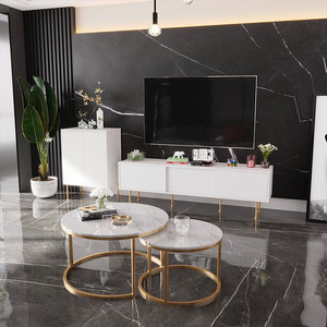 Mueble de <span class=keywords><strong>TV</strong></span> sencillo <span class=keywords><strong>y</strong></span> moderno, juego de mesa de centro de lujo, combinación de pared estrecha, <span class=keywords><strong>muebles</strong></span> de almacenamiento para sala de estar, soportes de <span class=keywords><strong>TV</strong></span> - Product Image 4