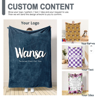 Couverture en polaire personnalisée de haute qualité, mignonne et élégante, pour bébés filles, idéale pour le canapé et la chambre