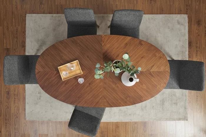 New Arrival High Quality Design OEM Furniture Set Patio Solid Walnut Wooden Kitchen Dining Table for Party Dinner