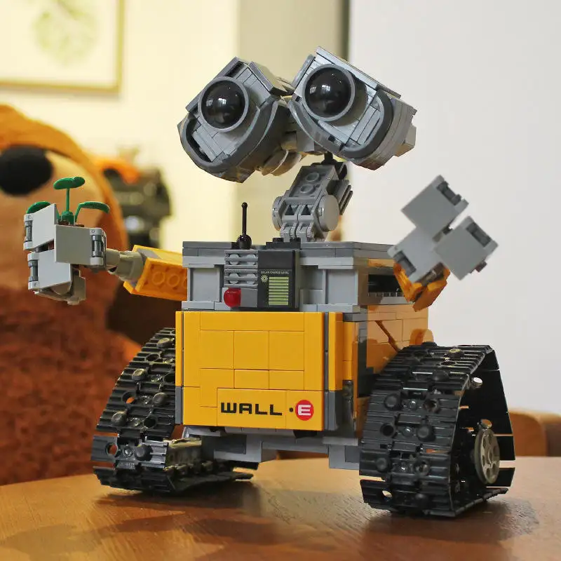 2022 حار بيع التكنولوجيا المتقدمة الفيلم الكبير WALL-E روبوت بازل للأطفال بناء كتلة لعبة مجسمة الروبوتات