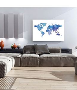 Décoration murale en bois de la carte du monde moderne et colorée, populaire en gros, pour la maison et le bureau - Product Image 3
