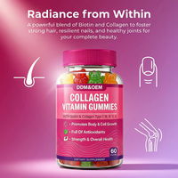 Complément de collagène en gommes pour femmes avec vitamine C, gommes pour la force des cheveux, complément alimentaire, fabricant de compléments de santé