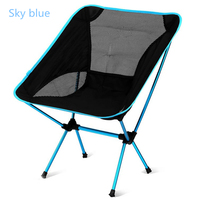 Chaise de camping ultra portable moderne en tissu Oxford léger avec cadre en aluminium et sac de transport pour la pêche en extérieur