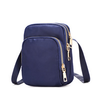 Anhui367 tas selempang kecil ponsel modis, tas dompet saku bahu tas ponsel Logo kustom dengan tali leher