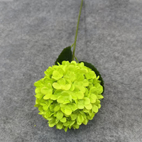 Bunga Hydrangea Buatan Tangan Lollipop, Tangkai Tunggal, Tahan Air, Awet, untuk Pernikahan, Wisuda, Natal, Halloween