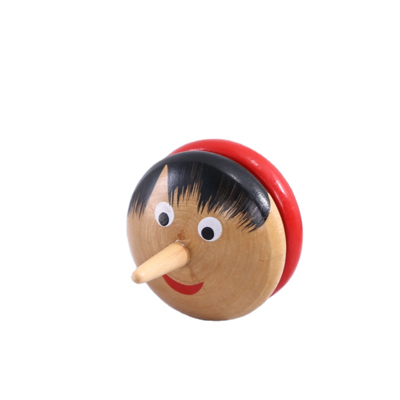 Cross-border hot products wooden cartoon yo-yo creative toys casual color toys wholesale