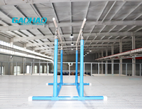 GAOHAO Barre parallèle de gymnastique professionnelle pour les compétitions avec cadre renforcé et rails en fibre de verre plaqués de bois