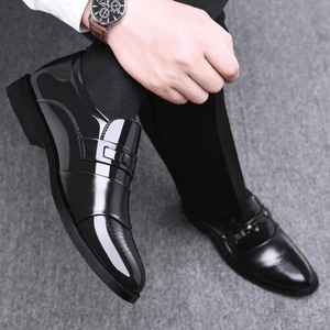 Nouvelles Chaussures Habillées Formelles en Cuir PU Imperméables à Enfiler pour Hommes 2025 – Vente en Gros Brillante - Product Image 5