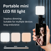 Kit de vlogging vidéo AY49 avec éclairage LED, microphone pour caméra, poignée et contrôleur pour smartphones, vlog