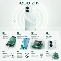 Nouveau Smartphone Original IQOO Z11S 5G 2026 Octa Core 144Hz Langues Mondiales Double SIM 10000mAh Android vivo iqoo z11s Téléphone VIVO