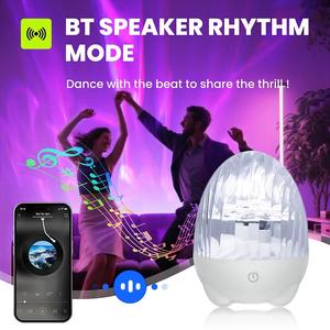 Lámpara Nocturna Dinámica con Forma de Huevo de Dinosaurio Giratorio, 13 Colores Cambiantes, Lámpara Proyector Recargable por USB con Control Táctil y Remoto para Habitación - Product Image 5