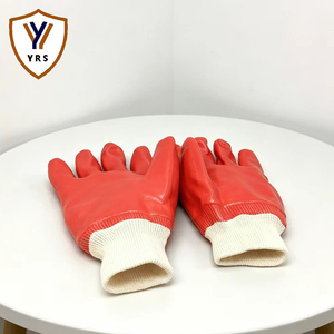 Gants de travail en jersey de polyester entièrement enduits de PVC, protection des <span class=keywords><strong>mains</strong></span> et des bras - Product Image 3