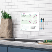 Tableau blanc magnétique mural amovible Uni-felt, sans cadre, effaçable à sec, style Art Déco, sans résidu, pliable, planificateur quotidien
