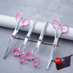 Tijeras de acero inoxidable de alta calidad duraderas y afiladas para mascotas, corte de pelo, <span class=keywords><strong>pico</strong></span> de pez, tijeras para mascotas para perros - Product Image 4