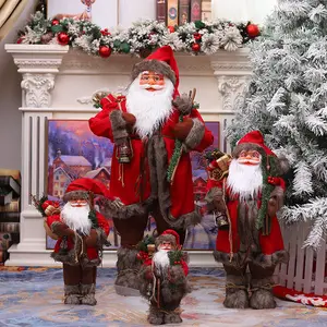 ซานตาครูซซานตาคลอสตกแต่งคริสต์มาสผลิตภัณฑ์รูปแกะสลักของเล่นเครื่องประดับของขวัญ