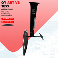 Kit de planche de surf électrique Watersports Art V2 1099 Spitfire en fibre de carbone avec hydrofoil haute performance, sac inclus
