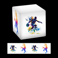 Cubo de luz LED promocional personalizable con su logotipo, Cuadrado de 10cm, 16 colores RGB, perfecto para publicidad de marca de eventos
