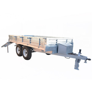 Approvisionnement d'usine 4500kgs immersion à chaud galvanisé ferme <span class=keywords><strong>benne</strong></span> utilitaire remorque avec rampe - Product Image 5