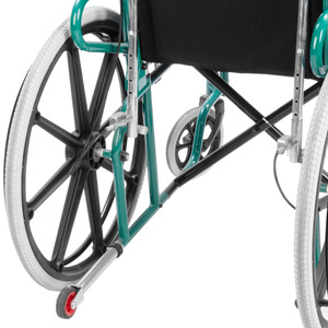 High-Back <b>Reclining</b> Wheelchair Foldable Lightweight Manual Mobility Aid For Elderly And Disabled Steel Frame Comfortable Height - Product Image 3