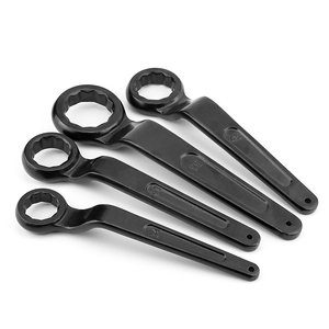 Clé à douille noire à pointe profonde, robuste, à extrémité unique, à poignée droite, 12 pans, 27-75 mm, en acier au carbone - Product Image 1