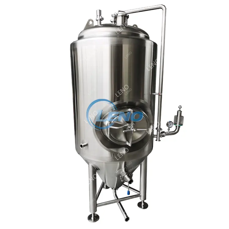 Serbatoio di fermentazione del vino di stoccaggio conico ad alta capacità con rivestimento di raffreddamento