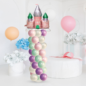 Kit de arco de globos de aluminio con forma de Castillo de princesa para fiestas de <span class=keywords><strong>cumpleaños</strong></span> y graduación de niñas, Incluye juego de suministros para el regreso a la escuela - Product Image 2