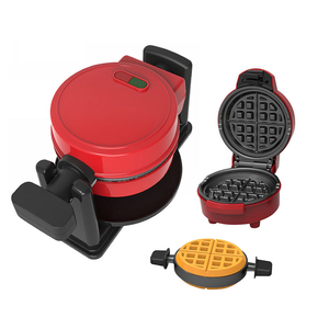 Aifa <span class=keywords><strong>Mini</strong></span> <span class=keywords><strong>lego</strong></span> Rouge Nouveauté Électrique 3 Trois Double Offre Spéciale Rouge Nouveau Gaufrier Rond - Product Image 2