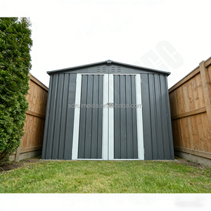 <span class=keywords><strong>Abri</strong></span> <span class=keywords><strong>de</strong></span> <span class=keywords><strong>jardin</strong></span> en métal galvanisé avec deux portes verrouillables, rangement extérieur pour cour, patio, pelouse - Product Image 3