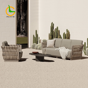Set di Mobili <span class=keywords><strong>da</strong></span> Giardino in Alluminio per Esterni con Design Moderno, Ecologico e Resistente ai Raggi UV, per Hotel, Cortili e Soggiorni - Product Image 3