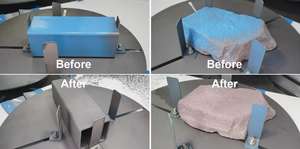 ตู้พ่นทรายแบบหมุนรอบโต๊ะเครื่องพ่นทรายแบบอัตโนมัติสำหรับชิ้นงานรูปทรงต่างๆ - Product Image 3