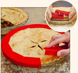 Les bords de circonférence de pizza de qualité alimentaire empêchent les outils de cuisson brûlants Cercles de pizza à <span class=keywords><strong>tarte</strong></span> en silicone réglables - Product Image 2