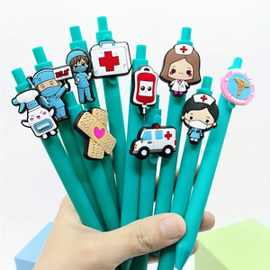 Creative Medical Cartoon Soft Rubber Nurse <b>Pen</b> 14.5cm <b>Ballpoint</b> <b>Pen</b> For Student Office Stationery - Product Image 4