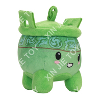 Peluche Green Ding rembourrée en coton PP, peluche Green Ding personnalisable, peluche Dragon Vert brodée avec services OEM ODM