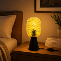Lampe de table en verre moderne de luxe, éclairage décoratif pour la maison, lampe de table en verre nordique moderne pour chambre à coucher, restaurant, style individuel