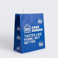 Juego de Empaques de Papel para Comida Rápida Personalizados, Caja para Hamburguesas, Vaso para Papas Fritas, Bolsa de Papel, Papel Antigrasa para Envolver, para Restaurantes de Comida para Llevar